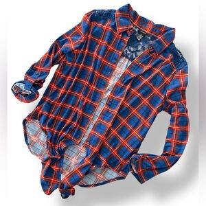 Rue21 Lace Top Flannel